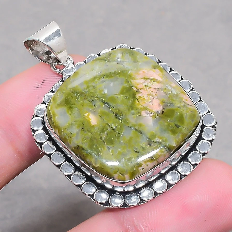 Unakit Edelstein Anhänger Handarbeit Erntedankgeschenk Schmuck 2,2 Zoll FP 2831 - Bild 2 von 4