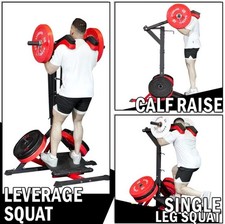 HEAVY DUTY Calf Raise Hack Squat Machine Bands 1000LBS Capacity WE SHIP OVERSEAS