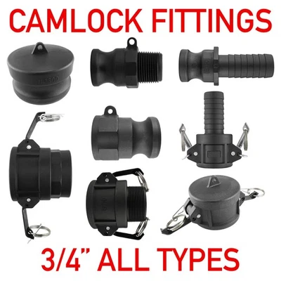 COST WISE CAMLOCK (3/4") Coupling Fitting IBC, Female, Male, Hose Tail Joiner, IBC Tank