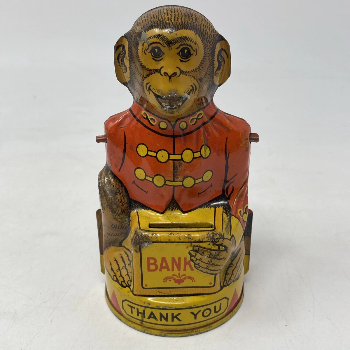 アンティーク ヴィンテージ　ジョリーバンク　メカニカルバンク ペニーバンク Monkey Bank In Collectible Mechanical Banks for sale | eBay