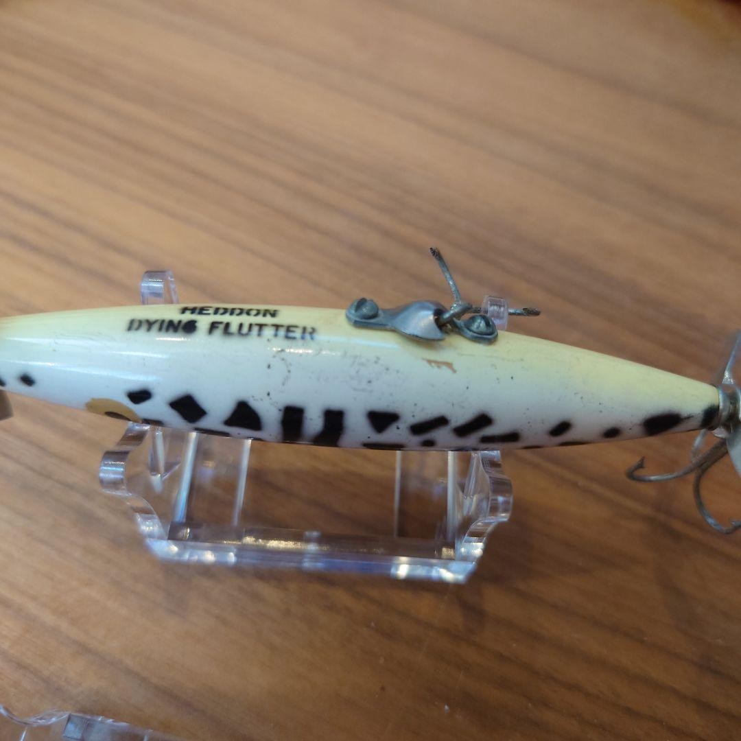 HEDDON Lucky 13 Dying Flutter Topwater Lures Set of 4 Plastic & Wood - Image 9