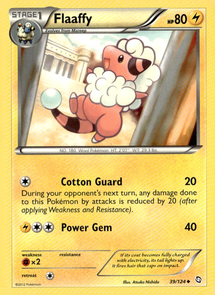 Flaaffy Uncommon Dragons Exalted 39/124 Pokémon TCG