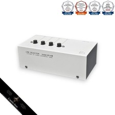 LUXMAN AS-4III Line Selector RCA Input Switch Box Silver Audio Component AS4III