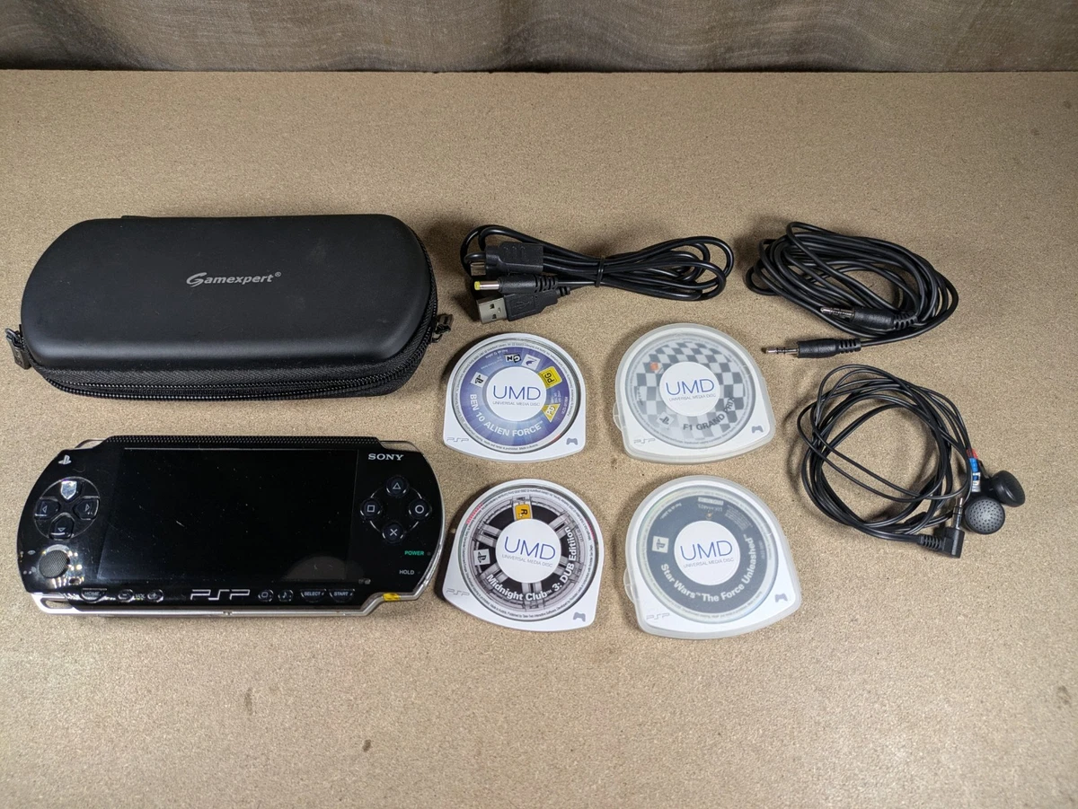 Sony PSP-1001 Boîte Bundle ATV PAL - Console Portable Noir - Lentille HS (lire Annonce)
