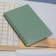 Spiral Notebook, 4 Pcs A5 Thick Plastic Hardcover 7mm College Ruled 4 Color 8...