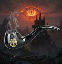 Lord of the Rings Shire Pipes Collectible Tobacco Smoking Wood Hand Pipe SAURON