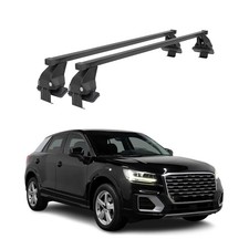 Menabo Dachträger Grundtäger für Audi Q2 2017-2026 50kg Stahl Schwarz 2 tlg