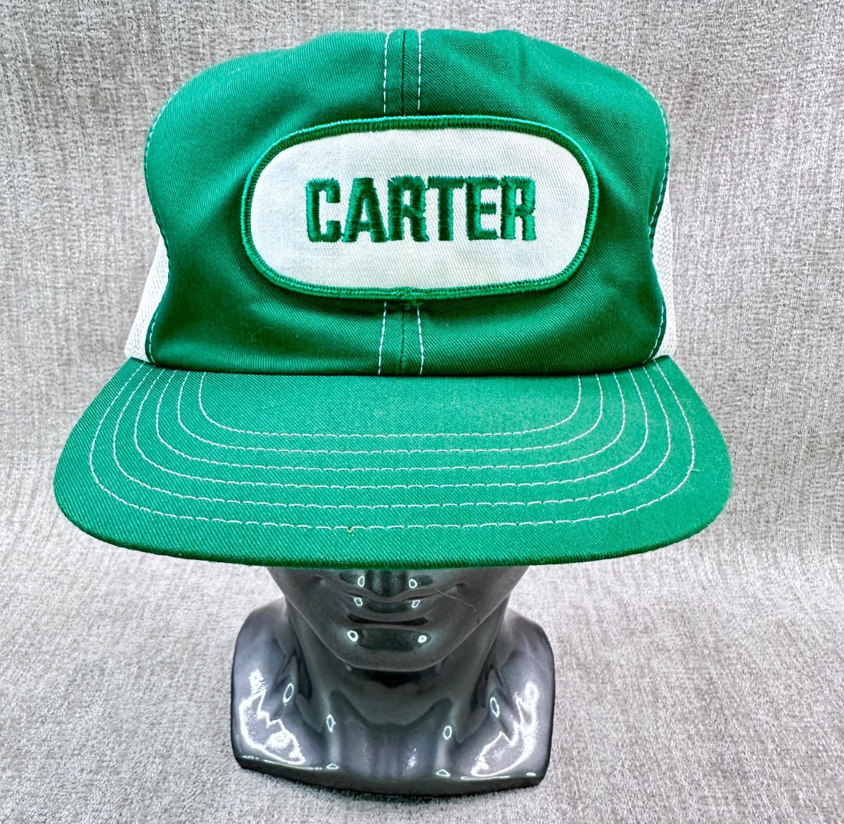Vintage Carter Lumber PATCH Snapback Trucker Hat … - image 1