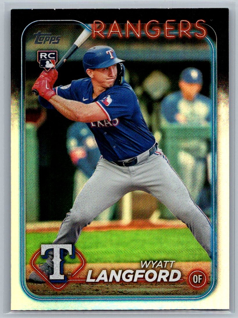 2024 Topps Update Wyatt Langford Rainbow Foil RC #US151 Rookie