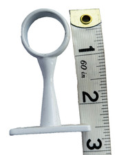 38 x Curtain Pole Ceiling Wall Tube Brackets Rail Centre White Metal Job Lot