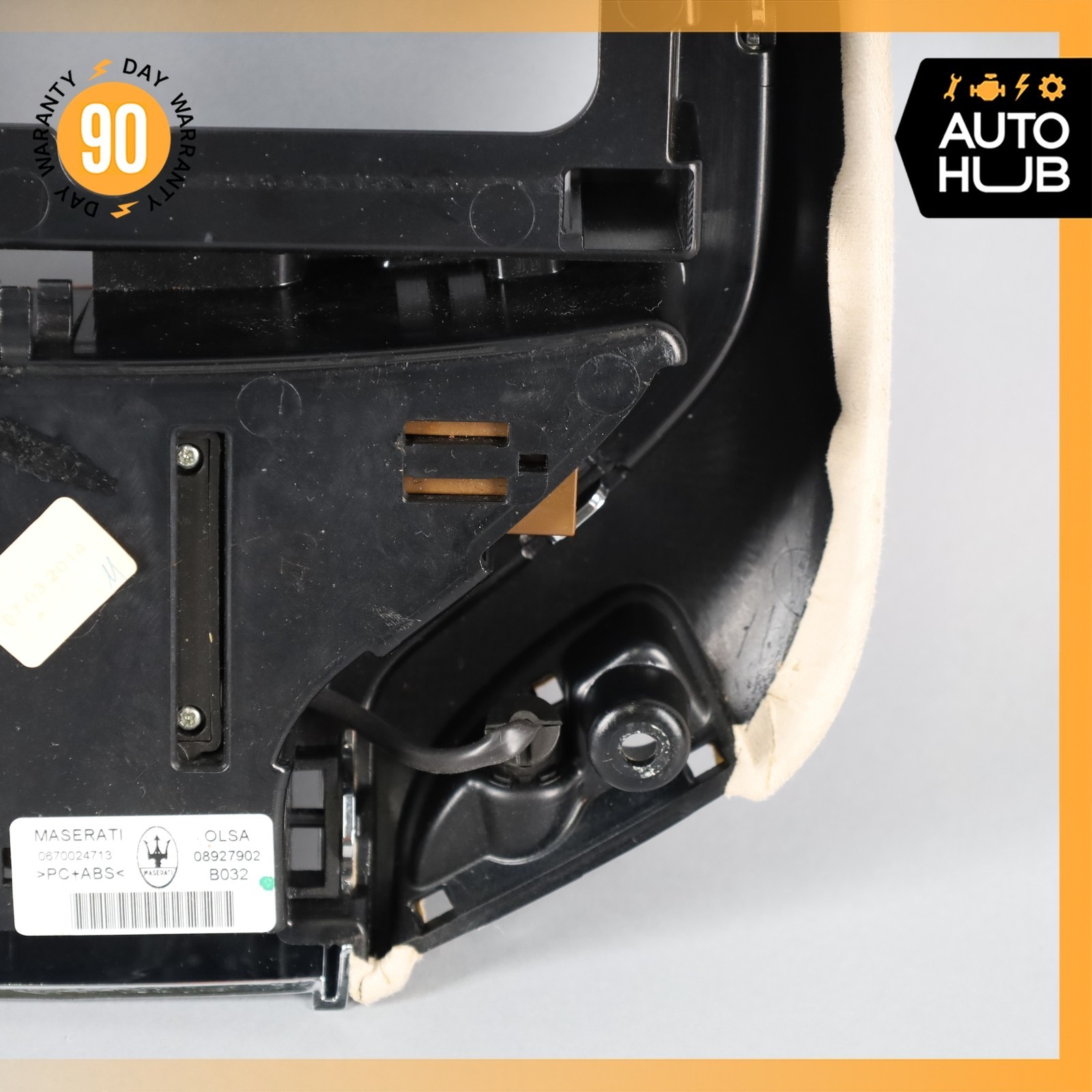 14-16 Maserati Ghibli M157 Quattroporte Overhead Dome Light Lamp Suede Beige OEM