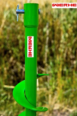 WERHE® Profi-Erdbohrer 180 Mm – Vollstahl, Doppelwendel, 800 Mm Lang, Mit SDS Max Adapter