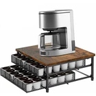 2Tier Coffee Pod Holder Drawer 72 K-Cup Storage Organizer Coffee Machine Stand