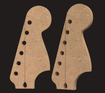 Mustang 6 String Guitar Template 0.50 '' MDF
