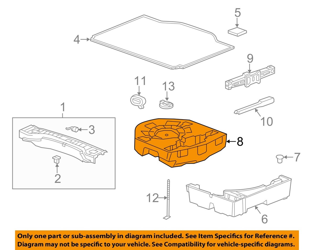 Chevrolet GM OEM 15-16 Trax Interior-Rear-Tool Compartment 