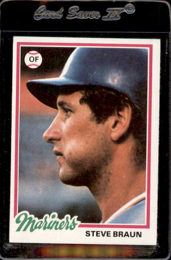 1978 Topps #422 Steve Braun Seattle Mariners - Nice Card