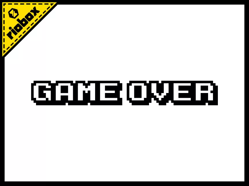 Game Over Edited Graphic Sticker - Game Over Edited Graphic