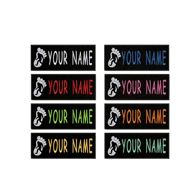 **LOVE IT OR IT'S FREE** Custom NAME TAG Embroidered Iron on Free Shipping 4''x1''