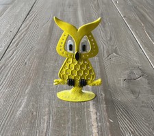 Vintage Revere USA Original Paint Metal Owl Earring/Jewelry Holder 1970's