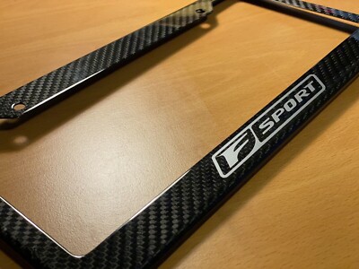 1x F SPORT Real CARBON FIBER License Plate Frame (Fits Lexus Models)