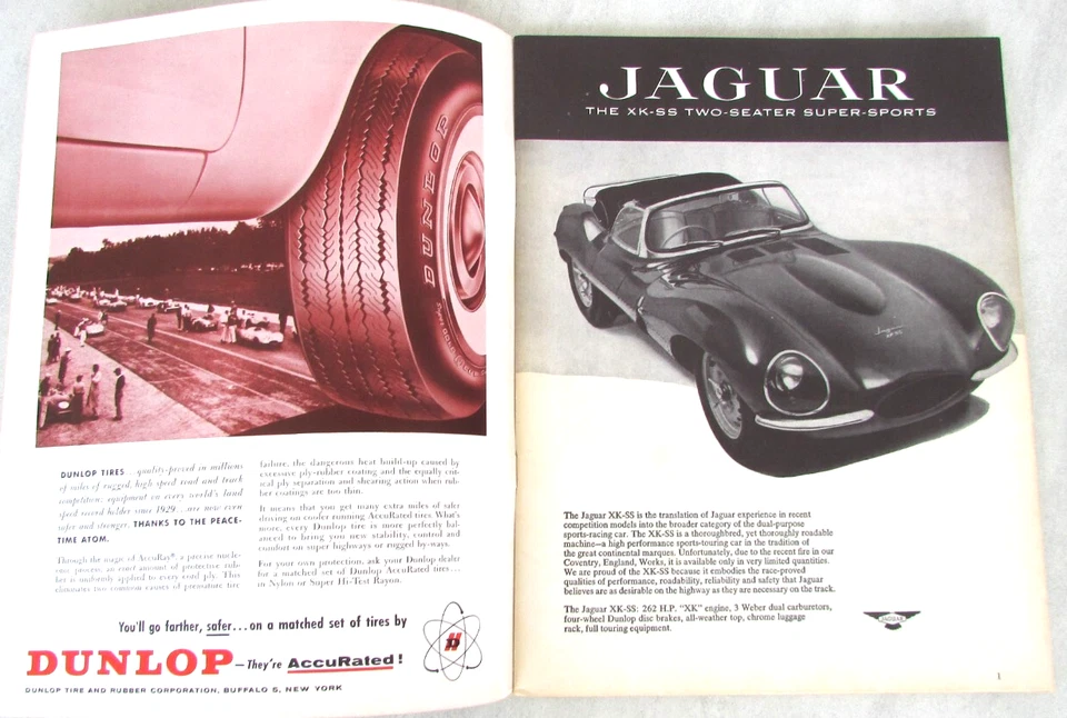 1957 Sebring 12 Hour Sports Car Endurance Race Program Fangio Behra win Maserati - Image 3 of 4