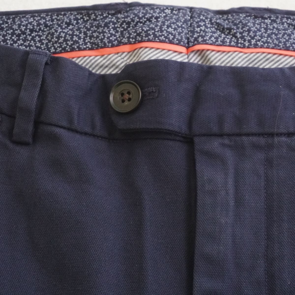 bonobos品 Bonobos Mens Pique Cotton Chino Pants Slacks Navy Blue Size