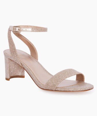 Pelle Moda MOIRA 2 LOW BLOCK HEEL - Metallic GOLD