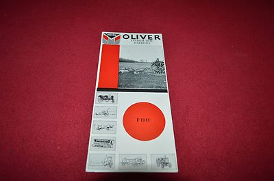 Oliver Tractor FDH Tandem Disk Harrows Dealer' Brochure ALIL3 