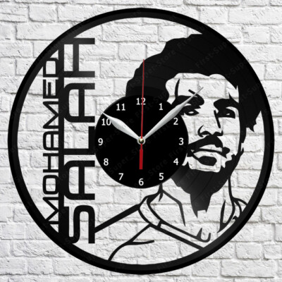 Mohamed Salah Vinyl Clock Record Wall Clock Decor Fan Art Home 3512
