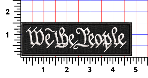We The People US Constitution toppa morale ricamata americana IRON ON/SEW ON - Foto 8 di 8
