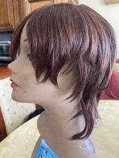 SYNTHETIC SHORT STRAIGHT GOLDEN BROWN BOB WIG HAIR FOR WOMEN ''14 INCH SHIP FREE