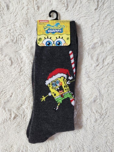 Chaussettes SpongeBob SquarePants – Homme – Pointure 6-12 – Grises Neuves