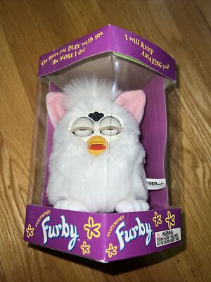Furby Snowball White W White Eyes 1998 Tiger Electronics New In Box