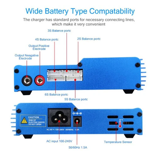 iMAX B6AC 80W Balance Netzteil LCD Digital RC LiPo NiMh Akku Batterie Ladegerät - Bild 4 von 10