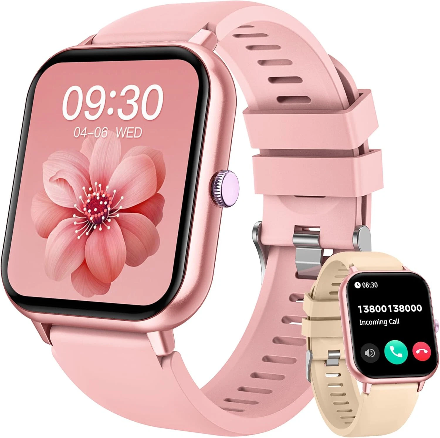 Smartwatch Fitness Watch Wristwatch with Telephone Function Watches Women Men Fitness