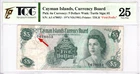 Mazuma *GN903 TQG Cayman Islands Queen Elizabeth QEII 1971 $5 A/1 678053 VF25N