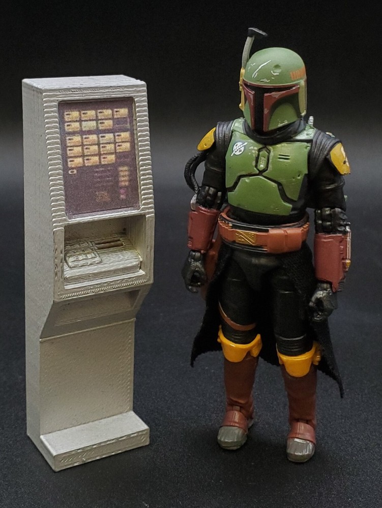 Custom 3.75-inch 1:18 Star Wars GI Joe Figure Diorama Computer Display