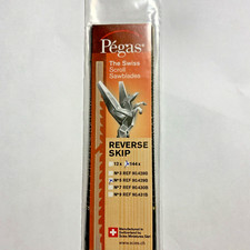Pegas Reverse Skip Scroll Saw Blades Size 5R, TPI 12/9 1 gross 