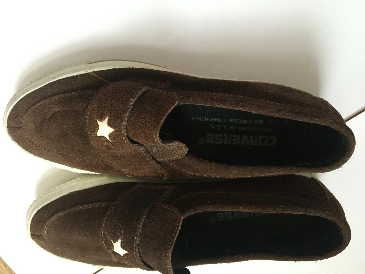 converse suede slip on