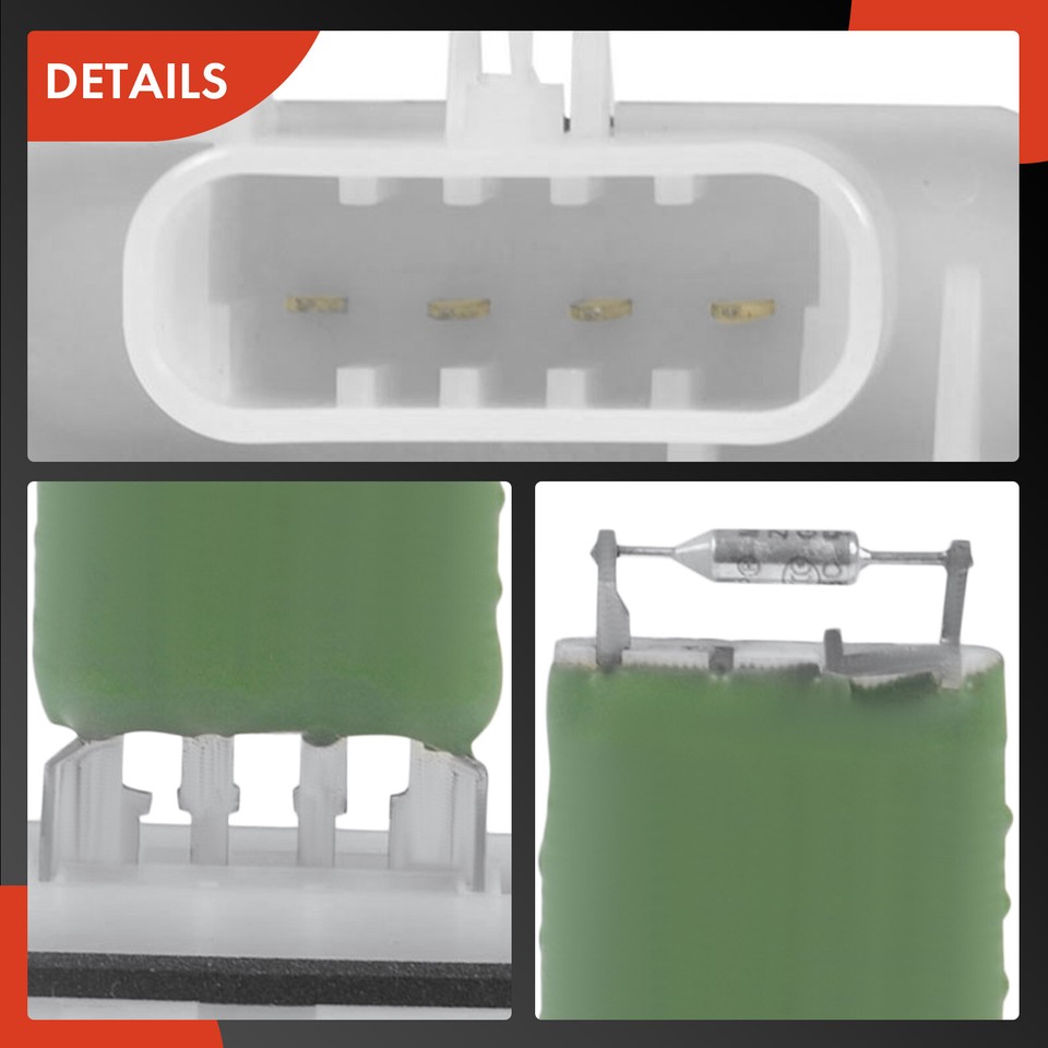A-Premium HVAC Blower Motor Resistor For 2000-2002 Chevy Silverado, Tahoe, Suburban, Avalanche, GMC Sierra, Yukon, Cadillac Escalade – Replaces 16250875