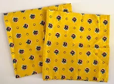 NEW Pair Pierre Deux Souleiado Yellow Euro Shams Reversible Hard To Find