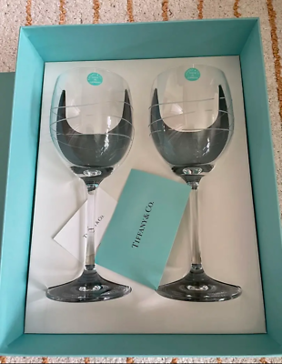Tiffany & Co Tiffany Cadenz Wine glasses with Box crystal | eBay