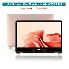 Macbook Air A2337 13.3" M1 2020 LCD Display Screen Assembly EMC 3598 Rose Gold