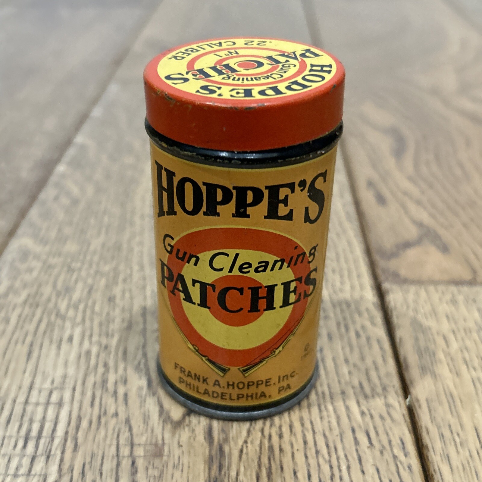 Vintage Hoppe’s Gun Cleaning Kit Collectables Tins Patches Oil Boxes