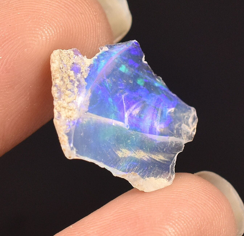 3.06 ct Ovale Cabochon Forme (12 x 10 mm) Opale Violet éthiopienne Naturel Lâche Pierre précieuse, Pierre précieuse, Opale