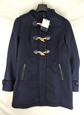 Armor Lux Wool Duffle Coat Jacket - Navy - Size Small Rrp £349