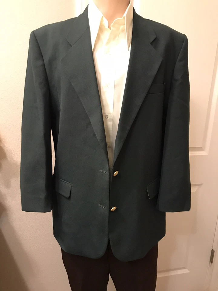 Vintage 80s 90s Hardwick Men’s Blazer Golf Green Sz Medium - Image 2 of 4