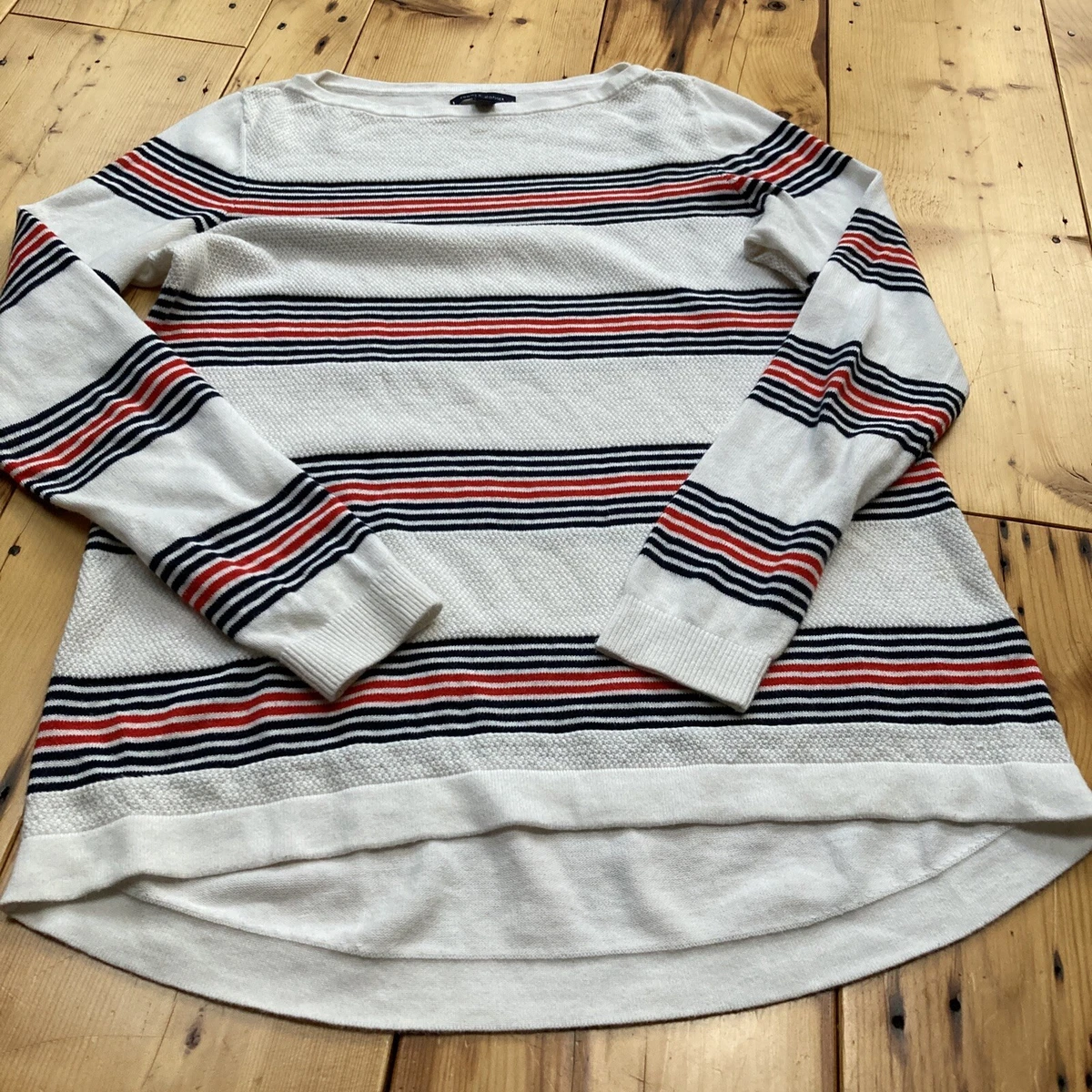 Tommy hilfiger sweater clearance red white and blue