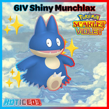 ✨Shiny Munchlax  6IV✨ Pokemon Scarlet & Violet  🚀Fast🚀 Teal Mask DLC