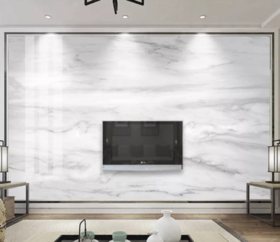 3D White Marble Texture ZHUA41368 Wallpaper Wall Murals Removable Self-adhesive